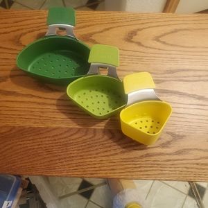 Space Saver Steam Insert Pot Divider For Veggies 3 Piece Set